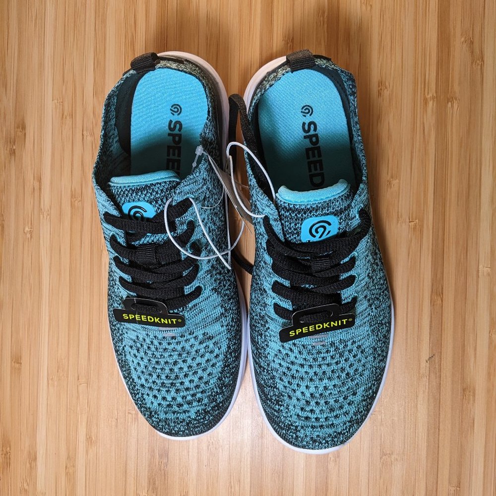 Champion C9 running shoes size 6.5 - black white & turquoise- brand NEW in box!